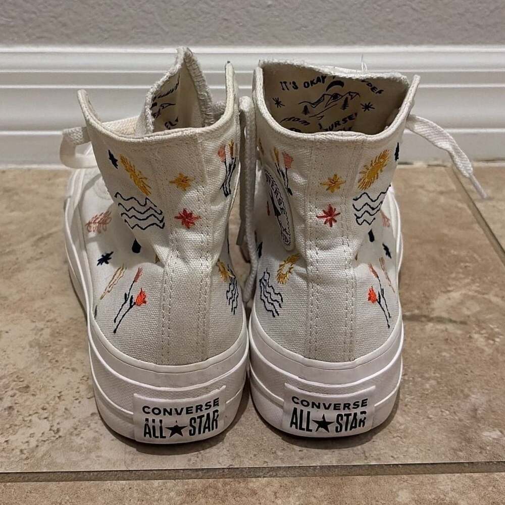 Converse Chuck Taylor All Star Lift Platform High 'It's Okay To Wander' Sneakers - Picture 3 of 9